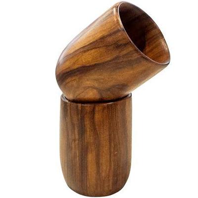 Handcrafted Small Teak Wood Cups