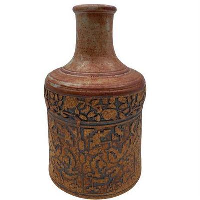 Japanese Inspired, Heavily Embossed Bottle/Decanter