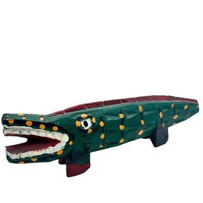 Primitive Small Carved Alligator