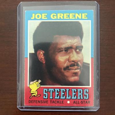 1971 Topps Football Card. Joe Green Rookie Card - Pittsburgh Steelers. Card #245