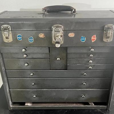 Vintage Metal Machinists Tool Box