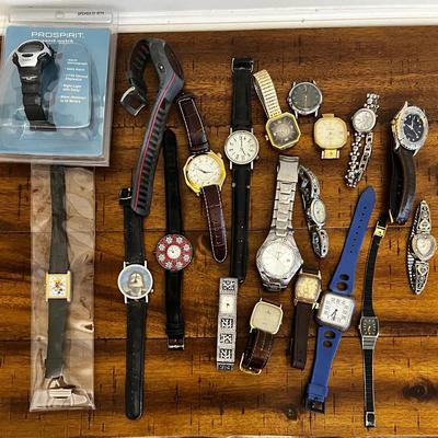 Collection Of Antique & Vintage Wristwatches Bulova, Mickey Mouse 