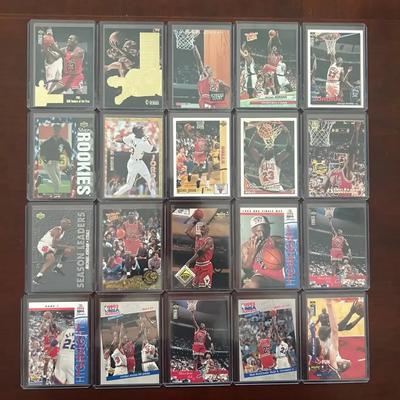 Michael Jordan Basketball/Baseball Card Lot.