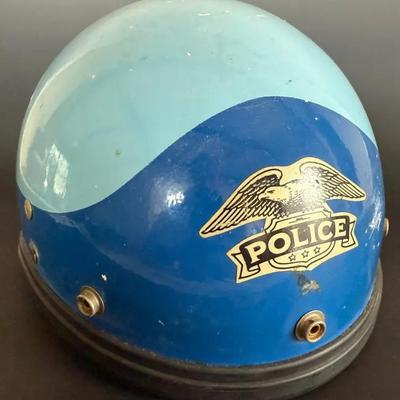 Vintage Buco Police Helmet, Half Or Shorty Style, Likely Cincinnati PD