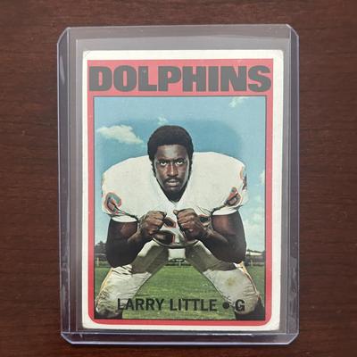 1972 Topps Football Card. Larry Little Rookie Card - Miami Dolphins. Card # 240