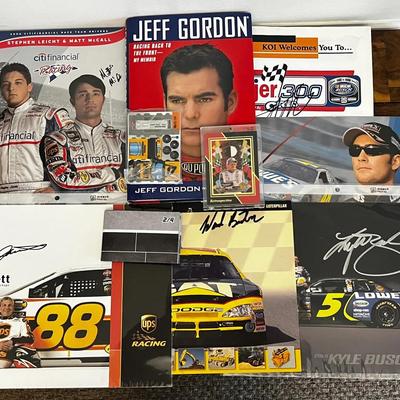  NASCAR Collectible Photos, Autographs, Cards