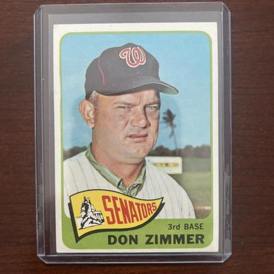 1965 Topps Baseball Card. Don Zimmer - Washington Senators. Card #233