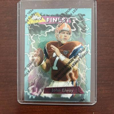 1995 Topps Finest Football Card With Coating. John Elway - Denver Broncos. Card #220