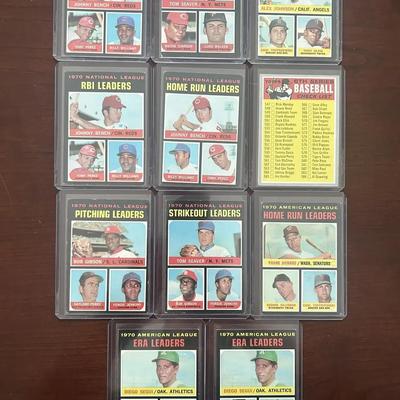 1971 Topps Baseball Cards. League Leaders - Johnny Bench, Tom Seaver, Carl Yastrzemski, and More