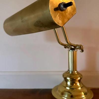 Vintage Brass Adjustable Piano And/Or Banker’s Lamp