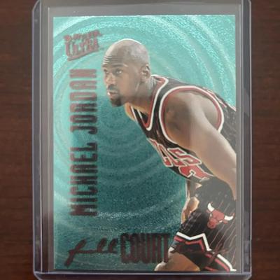 1996-1997 Michael Jordan Fleer Ultra 'Full Court' Basketball Card. Card #1