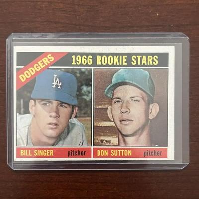 1966 Topps Baseball Card. Don Sutton Rookie Card - Los Angeles Dodges. Card #288