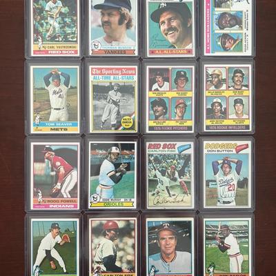 Vintage Topps Baseball Cards. Reggie Jackson, Thurman Munson, Tom Seaver, Yaz, and More