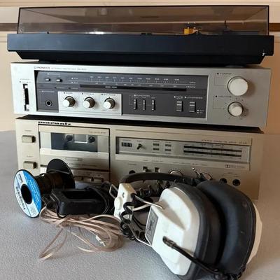 Vintage Home Audio W/ Pioneer Turntable, Receiver, Marantz Cassette Player ++