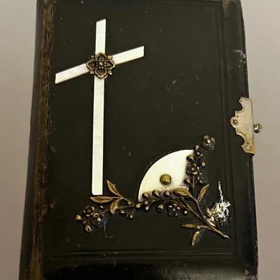 1890 Catholic Prayer Book With Mother Of Pearl