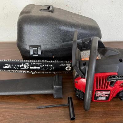 Craftsman 42cc Gas Powered Chainsaw W/ Storage Case, 18 Inch Bar
