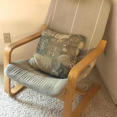 IKEA Poang Birch Bentwood Lounge Chair