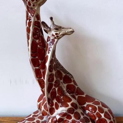Large Vintage Ceramic Giraffe Family (23 Inches) By Zavoy Molds