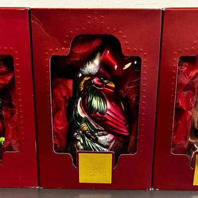 3 - Vintage Lenox Christmas Ornaments With Original Boxes
