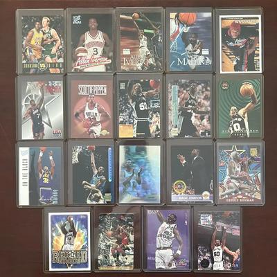 Vintage Basketball Cards. Larry Bird, Magic Johnson, Scottie Pippen, Iverson Rookie Card, and More