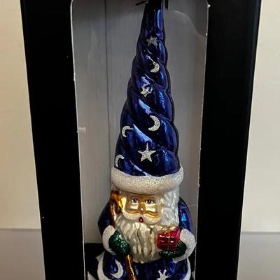 Vintage Folio Home Santa Christmas Ornament 