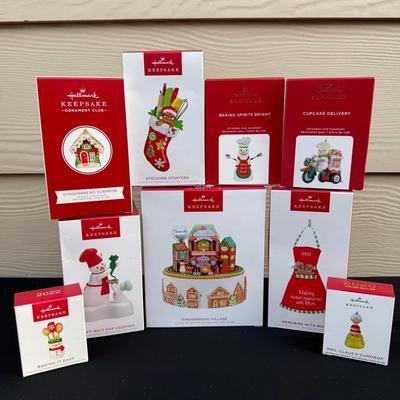 Christmas Baking Hallmark Ornaments 