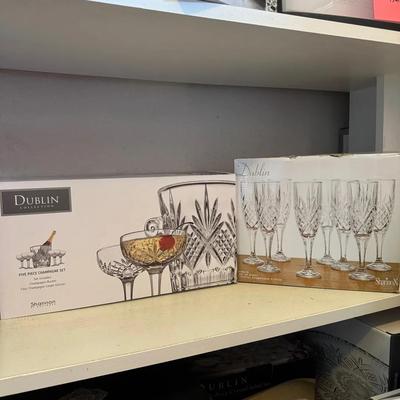Dublin Crystal Champagne Sets