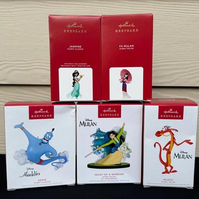 Mulan and Aladdin Keepsake Ornaments