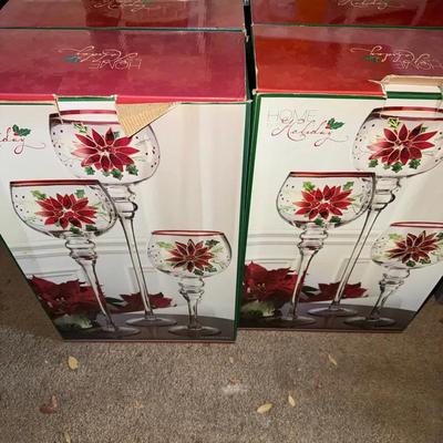 Home Holiday Candle Holders 