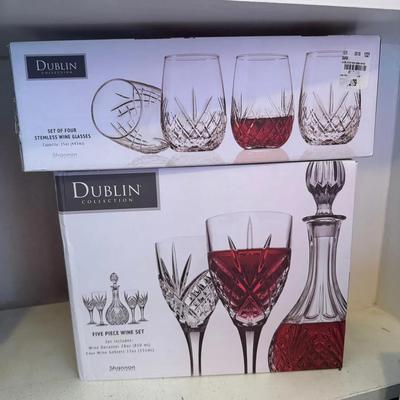 Dublin Crystal Wine Sets