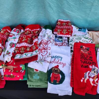 Santa Paws Kitchen Towels 