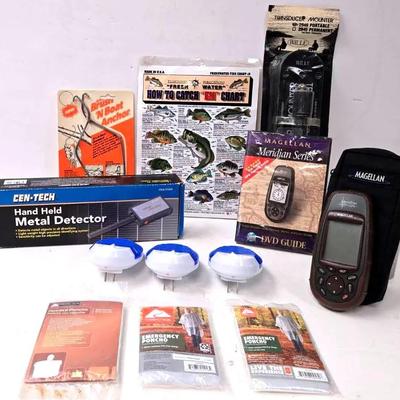 "Magellan" GPS, Transducer Mounter, and Others