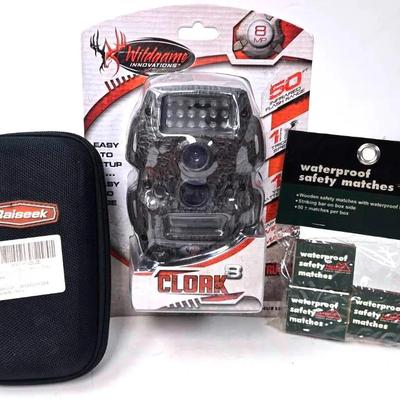 "Wildgame Innovations" Camera, "Raiseek" Kit and Matches