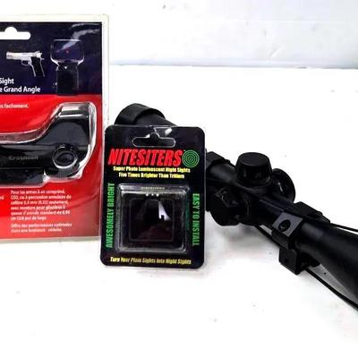 "Crosman" Red Dot Sight, "NiteSiters" Sight and Scope