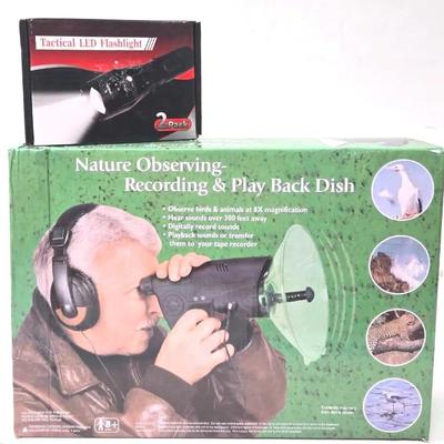 Nature Observing Recording - Play Dish and Flashlights 