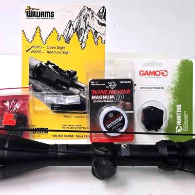 "Optima" Rifle Scope and Other Accessories 