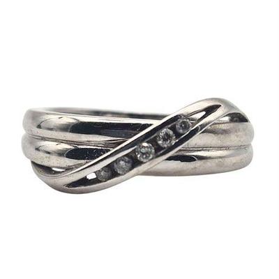 Sale Photo Thumbnail #42: 14K White Gold and Diamond Ring