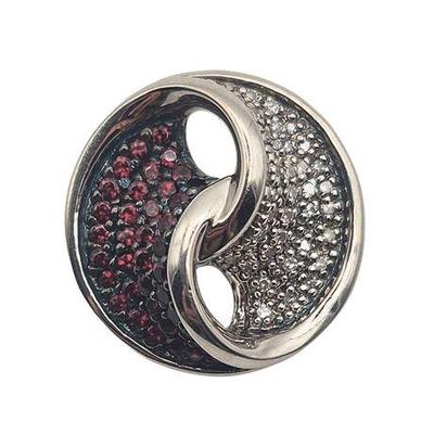 Sale Photo Thumbnail #33: Garnet & Diamond Pendant