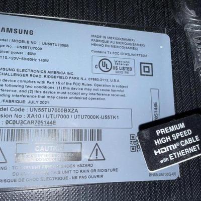  2017 55” Samsung smart tv