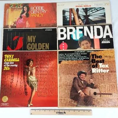 Misc. Artist Records. Tex Ritter, Toni Carroll, Bobbie Gentry, and More!