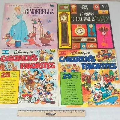 Walt Disney's Collection 2 Cinderella, Learning To Tell Time, Children's Favorites Volume 1 & 2. 