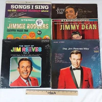 Misc. Male Artists Records. Jim Reeves, Jimmy Dean, Jimmie Rodgers, and More!