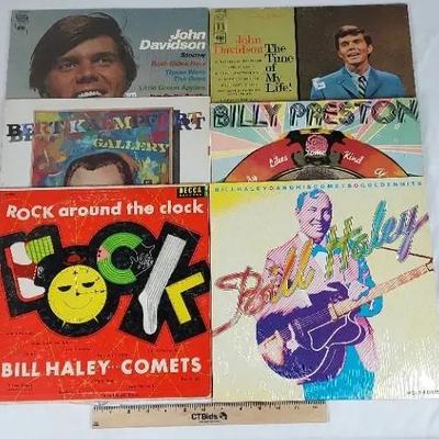Misc. Male Artist Records. John Davidson, Billy Preston, Billy Haley, and More!