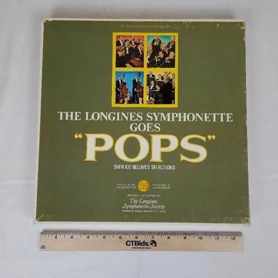 The Longines Symponette Goes "Pops", Over 100 Beloved Selections Recod Box Set