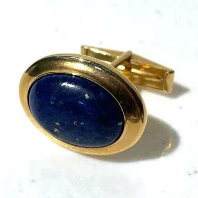 One 14k Gold Cuff Link