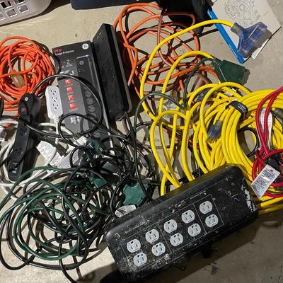 Lot Of Extension Cords And Power Strips