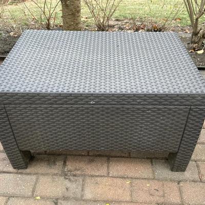 Outdoor Plastic Footstool Or Coffee Table