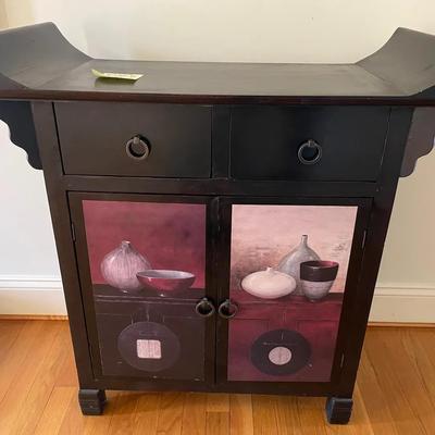 Black Asian Inspired Cabinet
