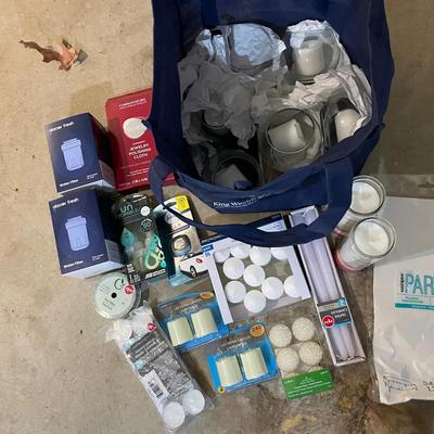 Lot Of Various Household Items Including Candles