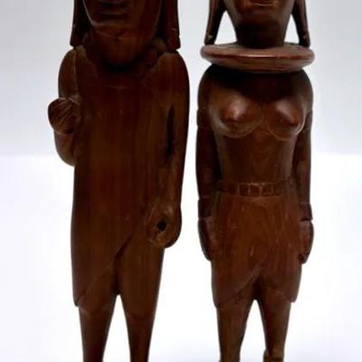 Hand-Crafted African Hardwood Figurines 